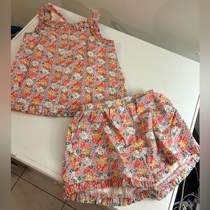 Minnow Floral Kids Matching Set size 7/8